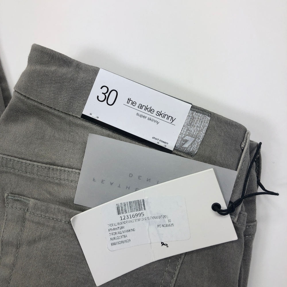 Seven for all Mankind Grey Skinny Jeans - Picture 5 of 5